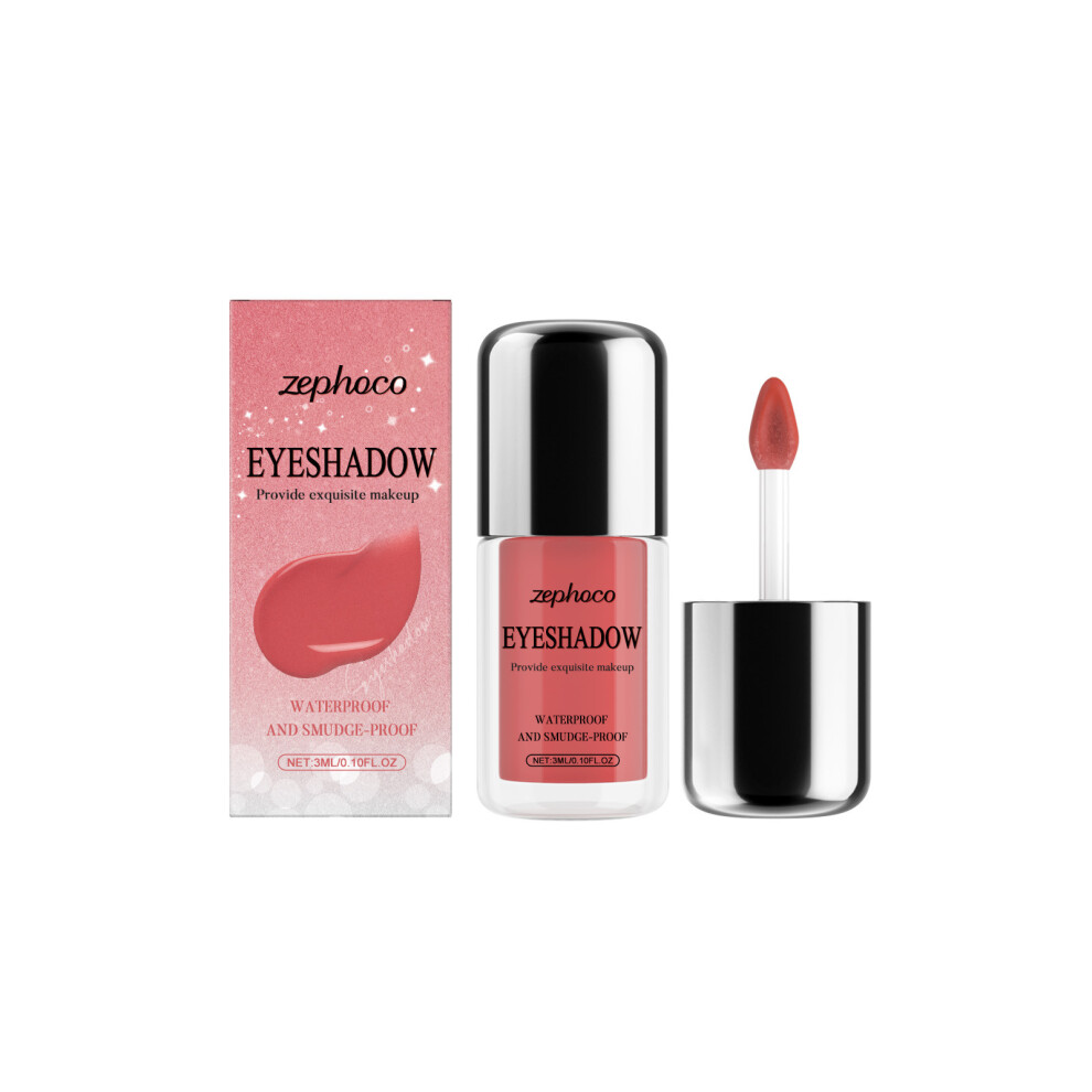 Peach/Pink (3Ml, Pink) Zephoco Glitter Liquid Eye Shadow Series Multi-Color Eye Shadow Delicate Glitter Daily Eye Makeup