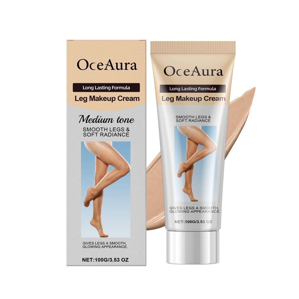 Light (100G, Medium Skin Tone) Oceaura Leg Concealer Foundation Series Daily Modification Of Legs, Natural Makeup, And Non-Sticky