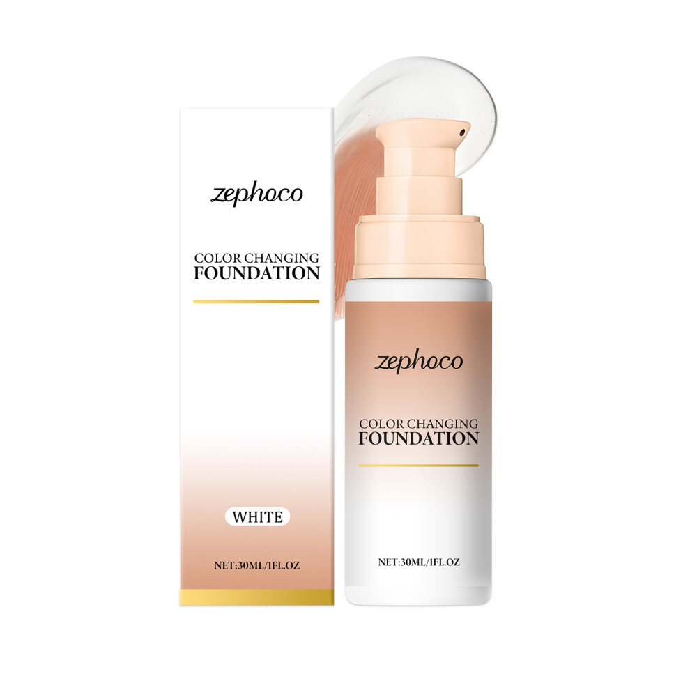 White/Light (30Ml) Temperature Concealer Foundation Texture Adheres To Skin And Lasts For Moisturizing And Natural Nude Makeup