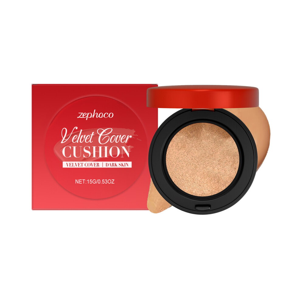 (15g) dark complexion moisturizing concealer air cushion velvet texture natural base makeup light and compliant air cushion
