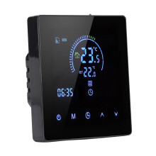 3A Intelligentes Thermostat LCD Touchscreen, 90-240V, 4,5 kW, Schwarz