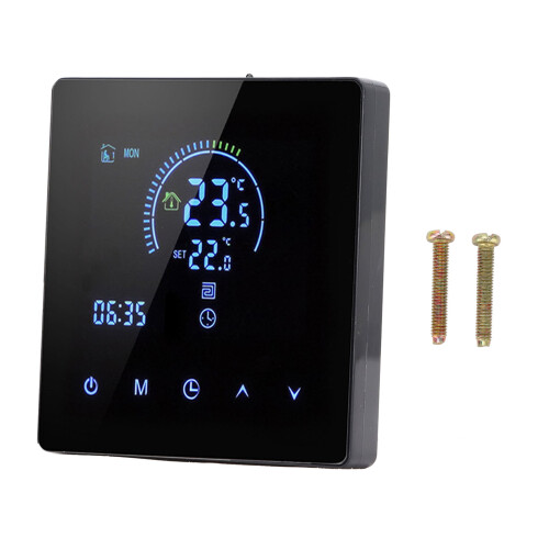 3A Smarter Thermostat LCD Touchscreen 5-60C Schwarz, 4,1x8,6cm 2