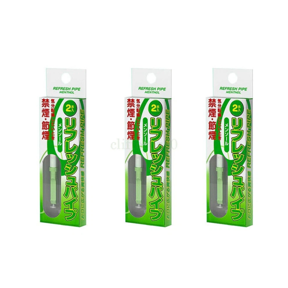 (ã3 Boxã9PCS) Fragrance Smoking Cessation Stick Quit Smoking Inhaler - Mint