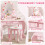 AIYAPLAY Kids Dressing Table Set, Two-Piece Children Vanity Table with Stool 6