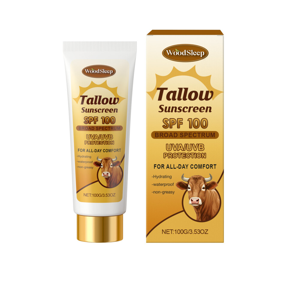 Cream/Light (100G) Woodsleep Beef Fat Moisturizing Protective Summer Isolation And Care Skin Refreshing And Daily Care