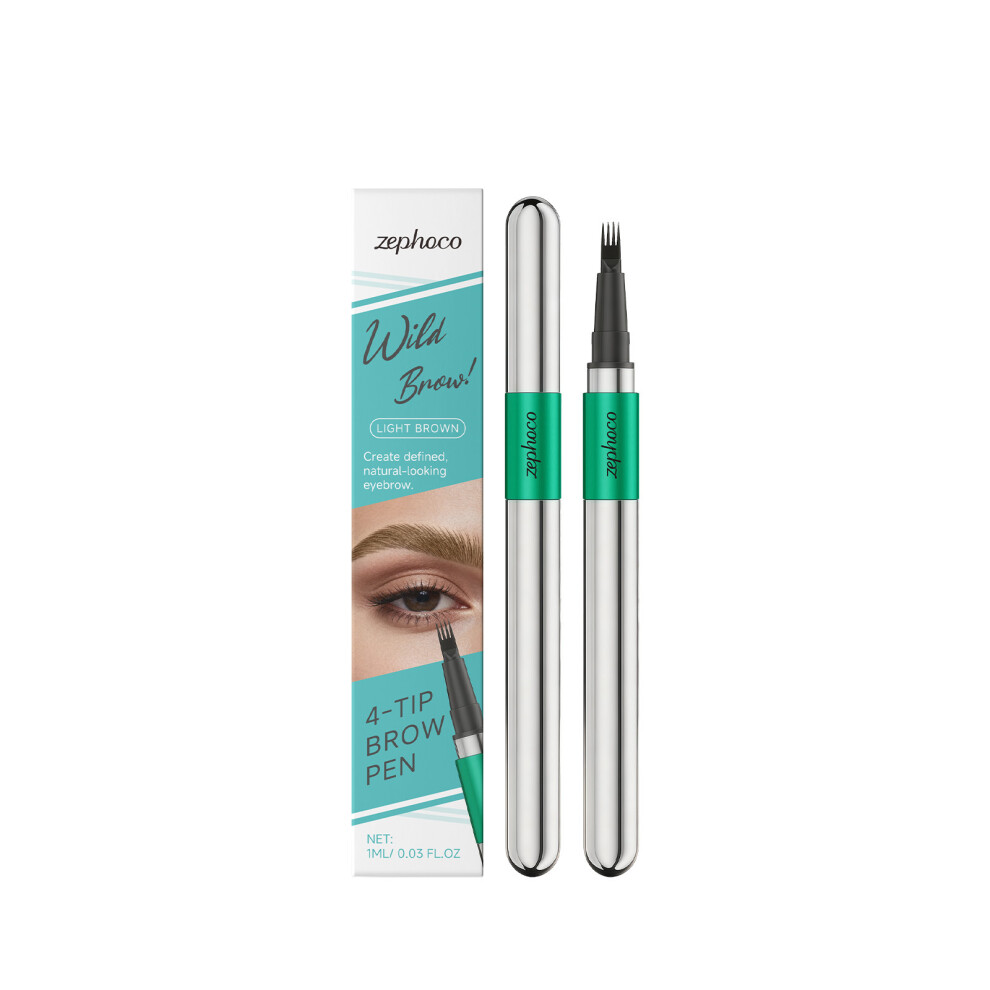 Light/Brown ( Brown) Three-Dimensional Natural Four-Pronged Eyebrow Pencil Draws Natural Wild Eyebrows With Clear Color And Beginner-Friendly