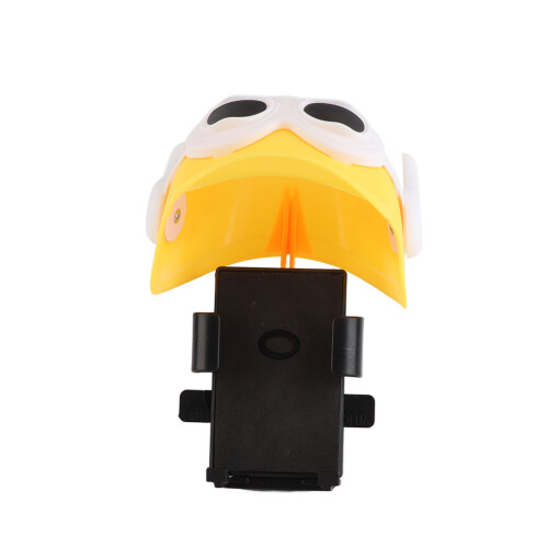 Stoßfester Helm-Stil Motorrad-Handyhalter, Gelb, Verstellbar 1