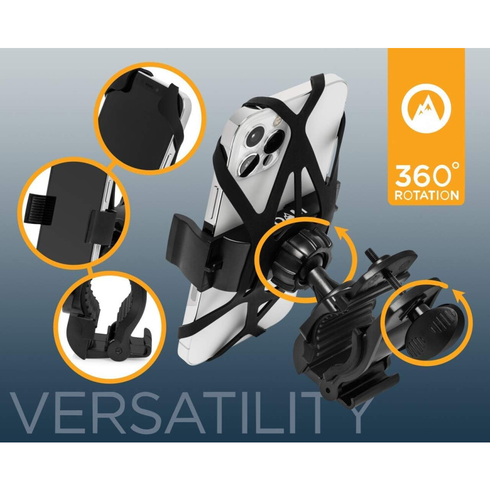 Handlebar Mount For Universal Devices, Shockproof Design Ensures Stable Durability For Your Phone During Rides 9169997006523