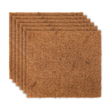 Durable Chicken Nesting Pads, Natural Pet Bedding for Grown-up Chickens, 6 Pieces Brown, Easy-to-clean Reptile Carpet Liner, Thick and Soft Surface,