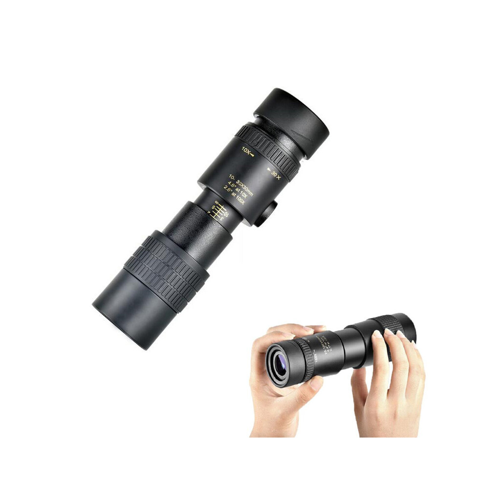 Zoom Monocular Telescope, High Power Magnification For Adventurers, 10-300X40 Crystal Clear Vision, Perfect Companion For Traveling And Bird Watching 9128293923651