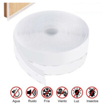 3.5cmx5m Transparent Door Bottom Sealing Strip - Windproof & Self-Adhesive