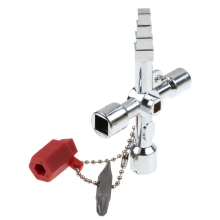 Zinc Alloy Universal wrench socket with 4 Way Cross Key Design, Service Utility Cross Tool for Electrical and Mechanical Systems, Multifunction