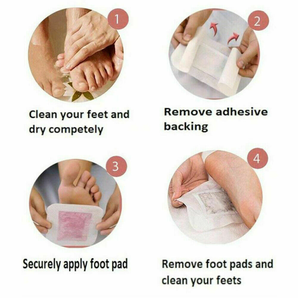 Organic Herbal Foot Patches for Improved Sleep & Circulation, Natural Cleansing & Fatigue Relief in Easy-to-use Pads