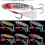 Lead Jig Sinking Lure, Micro Vertical Jigging Lures with 3D Eyes and Streamlined Profile, High-Density Solid Lead Core with Reflective Scale Finish, 3