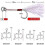 Lead Jig Sinking Lure, Micro Vertical Jigging Lures with 3D Eyes and Streamlined Profile, High-Density Solid Lead Core with Reflective Scale Finish, 4