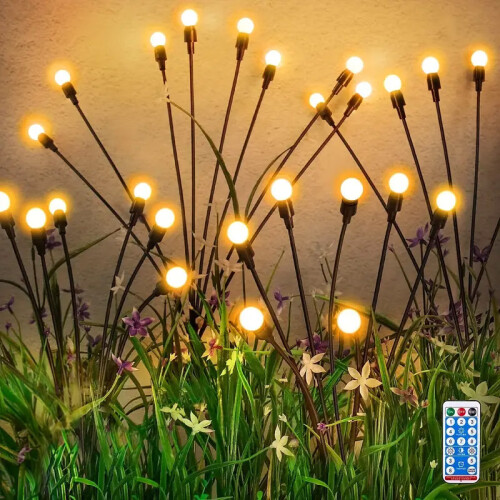 Solarbetriebene Gartenbeleuchtung, 8 LED-Leuchten – 4er-Pack WarmWhite 2