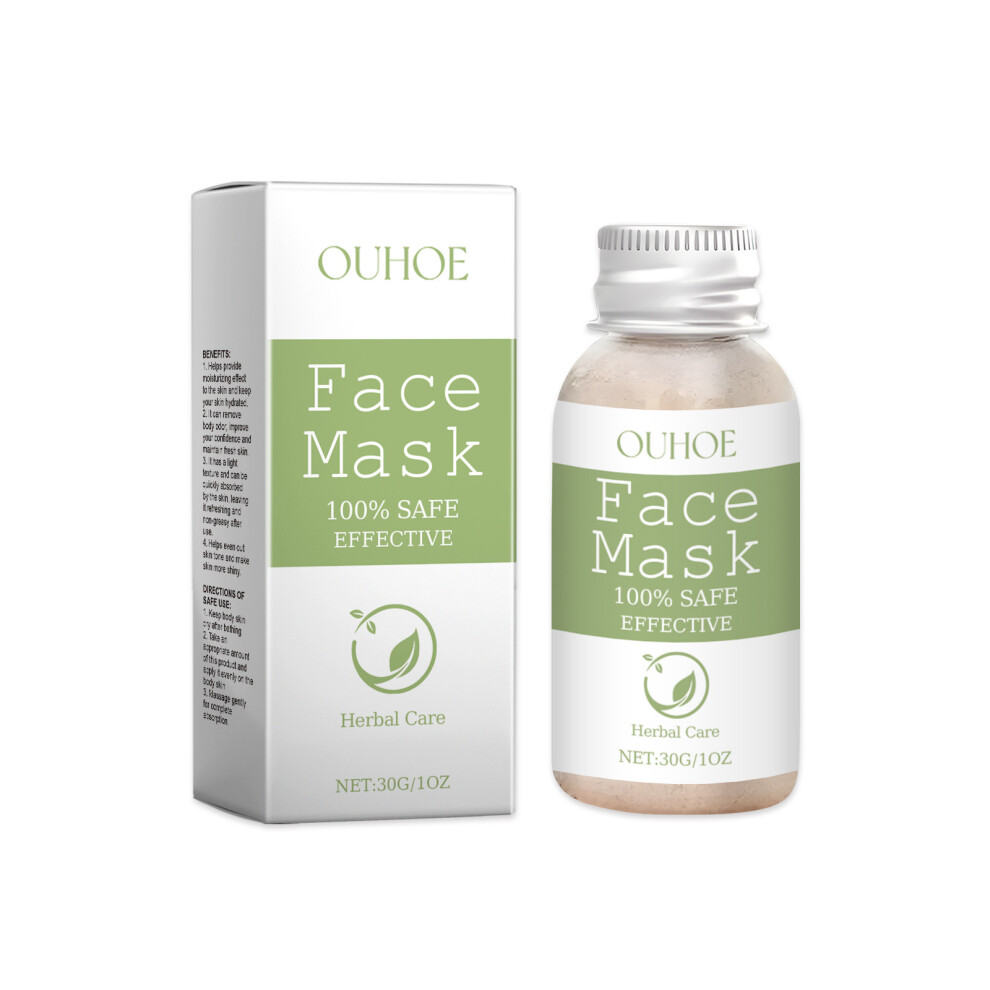 (30g) OUHOE Facial Mask Powder Skin Cleansing Care Gentle Cleansing Facial Mask Powder