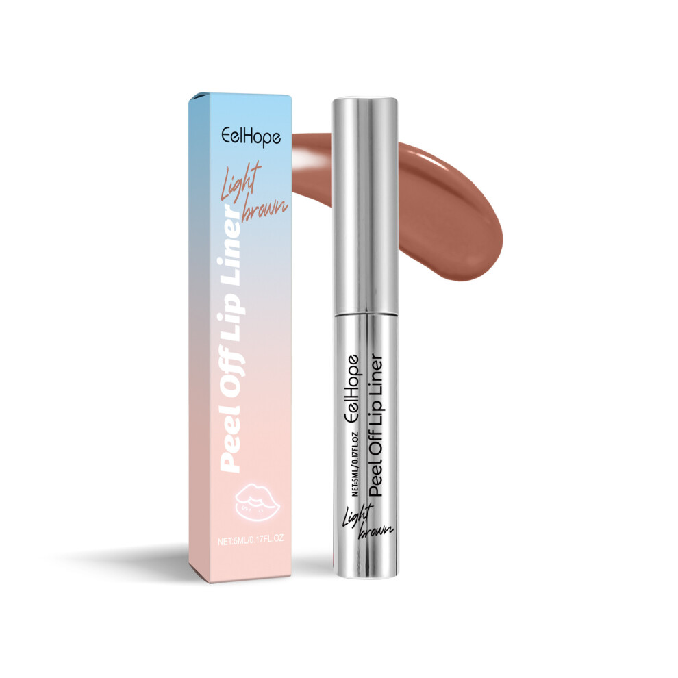Light/Brown ( Brown) Eelhope Peel-Off Lip Liner Waterproof And Sweat-Proof Lip Liner, And Long-Lasting, Peel-Off Lip Liner