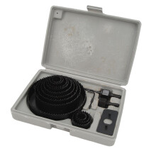 16‑teiliges Bohrer-Set aus Kohlenstoffstahl für Gipskartondrilling, 16–50 mm
