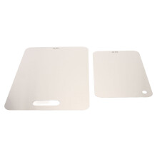 2 Stück Edelstahl-Doppelseiten-Schneidebretter 30x20cm & 39x28cm