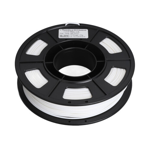 PLA Filament 1.75mm White 8.8oz 180-210 Celsius 1