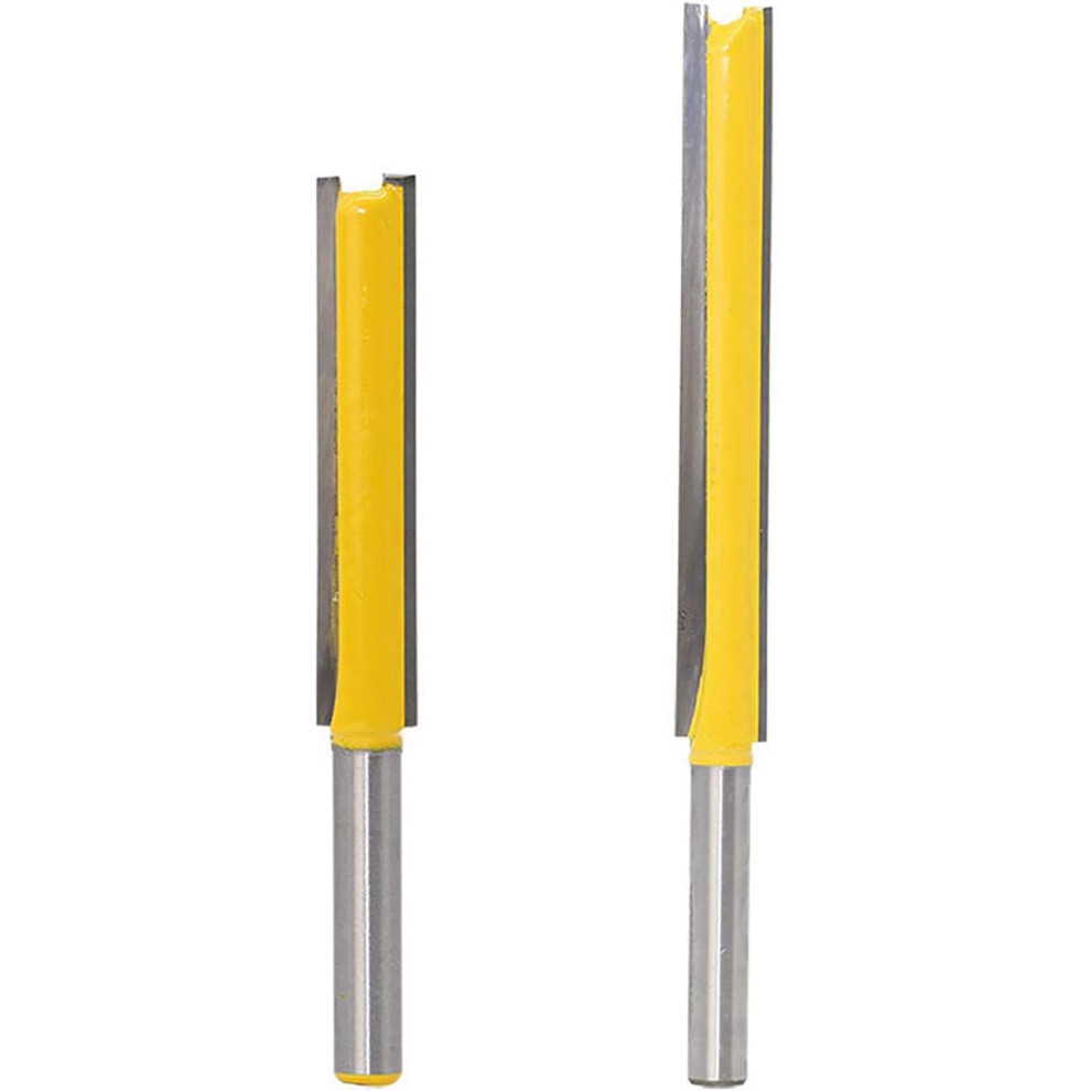 Carbide Tipped Straight Router Bits For Woodworking, Premium C3 Micro-Grain Tungsten Carbide Blades Ensure Sharp Edge Retention, Route Dados And 9322103806541