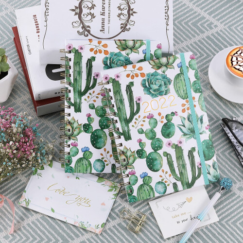 Cactus Design Planner2025, Δέσιμο με διπλό σύρμα για ομαλή περιστροφή σελίδας, Εσωτερική