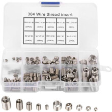 Conjunto de insertos auto-roscantes, ferramenta para reforçar e reparar roscas, facilitando a manutenção e melhorando a resistência da conexão