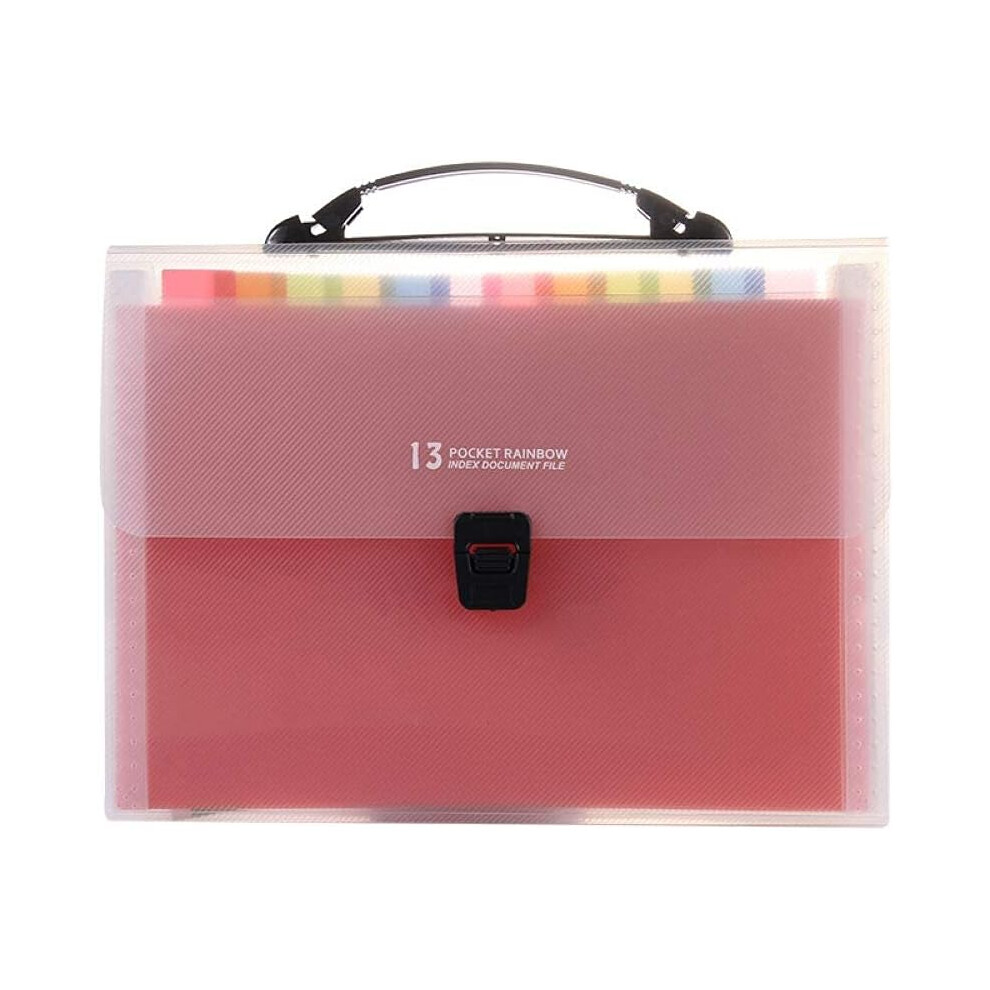Practical and Exquisite Canvas/Oxford Document Wallet, Expanding File Folder with 13 Pockets for Efficient Document Management