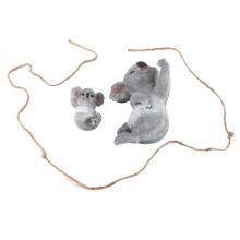 Realistic Animal Figures, Durable Sunscreen WaterProof Hand-Made Miniature Collectibles Non-Toxic Odorless Fade-Resistant, Decorative Koala Bear