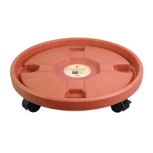 Carrello per piante con ruote, supporto per piante robusto e resistente per uso interno ed esterno, il materiale ABS garantisce stabilità e durata,
