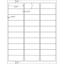 Matte witte verzendadreslabels, sterk klevende multifunctionele FBA-labels voor laser- en inkjetprinters, gepersonaliseerde stickerlabels voor