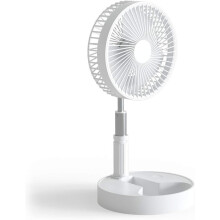 Wireless Cooling Companion: Rechargeable Oscillating Fan with Automatic Horizontal Movement, Portable, Quiet Operation for Undisturbed Relaxation