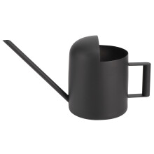 Vintage dekorativ sprinkler til indendørs mini vandkande, ergonomisk designet håndtag, mat sort vandkande i rustfrit stål, lang tud til