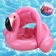 Φουσκωτό φουσκωτό πισίνας Flamingo Swim Tube, μοναδική προστασία από τον ήλιο με τέντα,