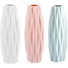 Tabletop Decorative Vase, Clear Design With Simple Artistic Flair, For Living Room, Office, Wedding Decor, Drop-Proof, Customizable Options