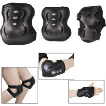 Equipo de protección ajustable para estilos de vida activos, rodilleras, coderas y muñequeras con características transpirables y antideslizantes