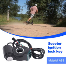 Interruttore a cilindro per accensione di scooter elettrico, avviamento con un solo pulsante e spina a 3 pin, materiale ABS impermeabile, display