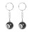 2 x Porte-cles de billard Porte-cles chanceux No. 8 1