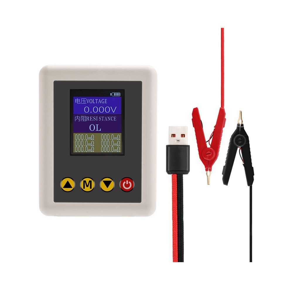 Ts4520 Ac 4-Wire Voltage Resistance Tester 1.77Inch Tft Display Battery Resistance Tester With Type A Usb To Kelvin Clip 4714045935833