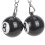 2 x Porte-cles de billard Porte-cles chanceux No. 8 7