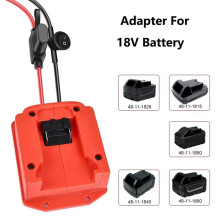 18-V-Lithium-Ionen-Akku-Auto-Starthilfeadapter Auto-Starthilfekabel Kfz-Starthilfekabel mit Sicherungsschalter für