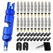Valve Core Remover Tool Kit, Valve Stem Core for Tubeless Bike Tires Application