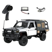 2.4G Full Scale Pickup Short Truck 4WD Climbing Car RC Car Giocattolo Telecomandato per MN MODELLO MN82S 1:12 Argento