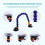 Auto Depression Repair Tool Double Side Suction Cup Light Load Universal Joint Elbow Pit Dent Detection 5