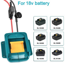 18-V-Lithium-Ionen-Akku-Auto-Starthilfeadapter Auto-Starthilfekabel Kfz-Starthilfekabel mit Sicherungsschalter für