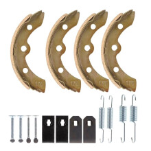 Brake Shoes & Spring Kit for Club Car  Gas and Electric Carts 1995- 101823201, 1018163-01,1011466