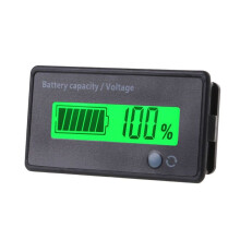 12V-72V Loodzuur Lithium-Accu Capaciteitsmeter Batterij-Indicator Monitoren Groen Scherm