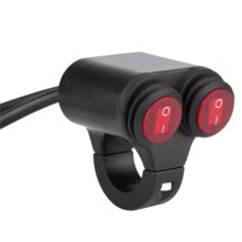 22mm Universal Motorrad Lenker Scheinwerfer Bremse Nebelscheinwerfer Hupe Dual Control Button Schalter A