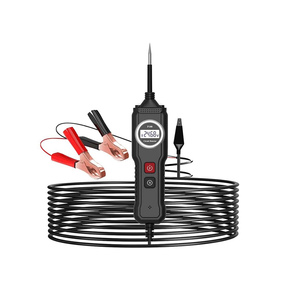 5-40V P100 Electrical System Tester With Lcd Display Resistance Voltage Tester, Function Car Electric Circuit Tester 6032211780604